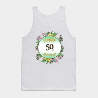 Happy 50th Birthday Tank Top